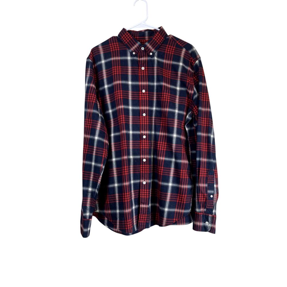 J. Crew men's washed tartan plaid button-down shirt. NWOTS